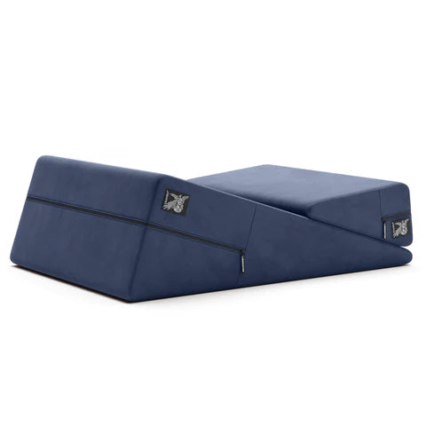 Liberator Wedge and Ramp Combo – stacked position support with plush black microfiber cover