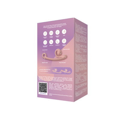 SVibe Snail CURVE Dual-Stimulation Vibrator -  Peachy Pink