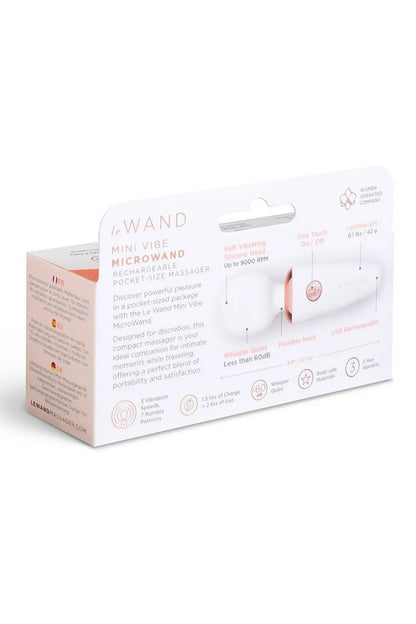 Le Wand Mini Vibe MicroWand Rechargeable Wand Massager