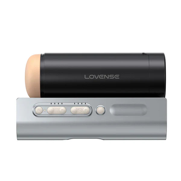 Lovense Solace Pro app-controlled automatic thrusting stroker with adjustable mount and textured sleeve