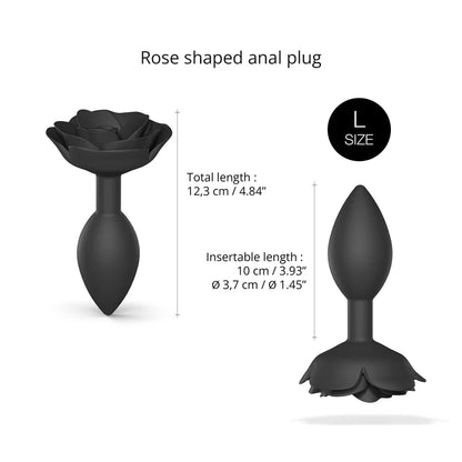 Love to Love Open Roses Silicone Butt Plug