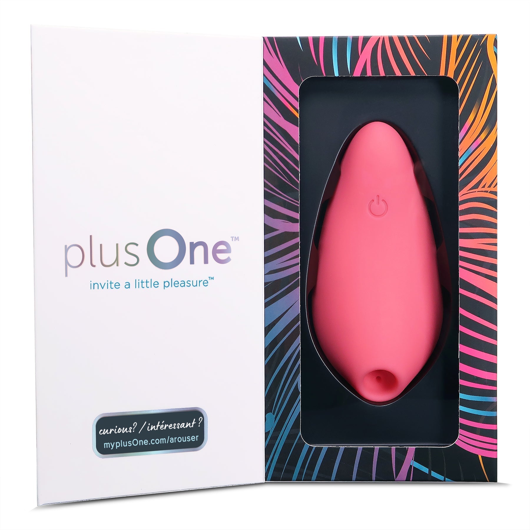 PlusOne Air Pulsing Arouser – Waterproof Rechargeable Clitoral Stimulator with Air Pressure Pulses