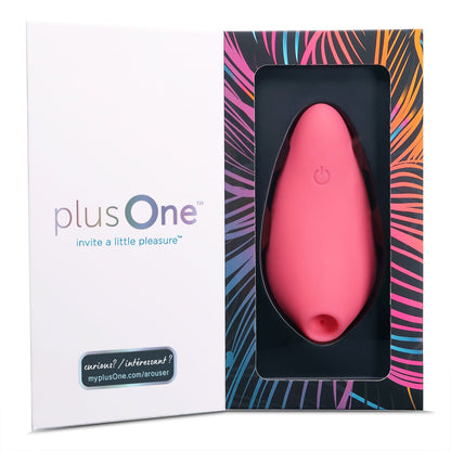 PlusOne Air Pulsing Arouser – Waterproof Rechargeable Clitoral Stimulator with Air Pressure Pulses