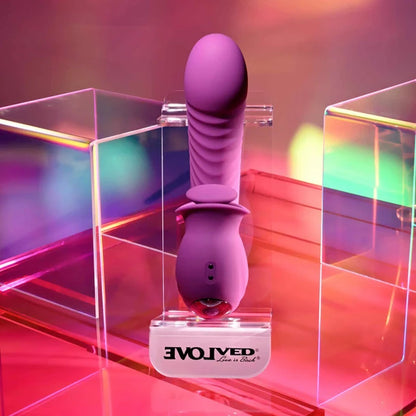 Evolved Deep Ecstasy Thrusting & Rotating Clitoral Vibrator