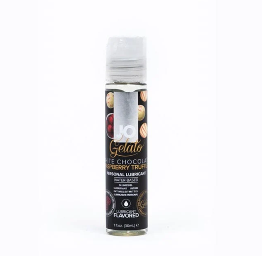 System JO Gelato White Chocolate Raspberry Flavored Lubricant 1 oz/ 4 oz