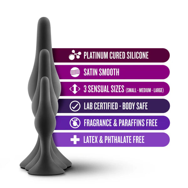 Luxe Beginner Plug Kit Silicone Set – 3 Sizes
