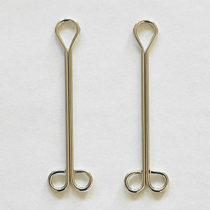 Minimalist Silver Nipple Clamps - Elegant Stainless Steel Pressure