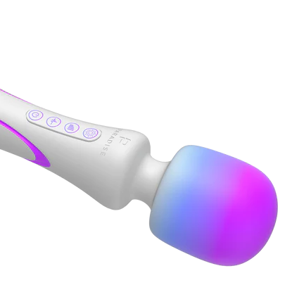 Illumination Wand app-controlled RGB wand vibrator with silicone body