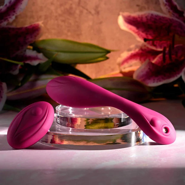 Evolved Cherry Pose Remote-Controlled Dual-Motor Vibrator