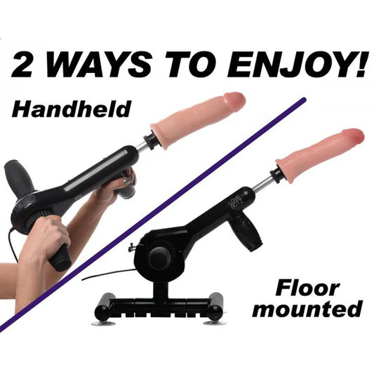 Pro-Bang thrusting sex machine with wireless remote and suction cup base