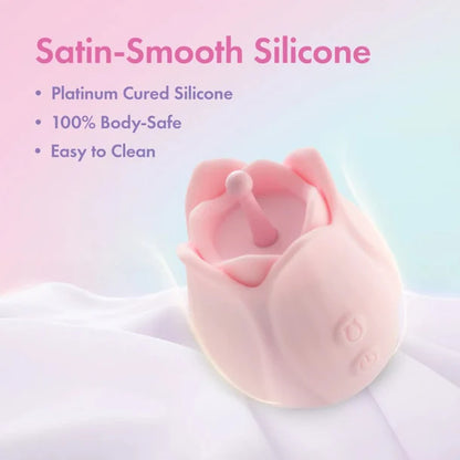 Play With Me Romantic Rose Clitoral & Nipple Massager