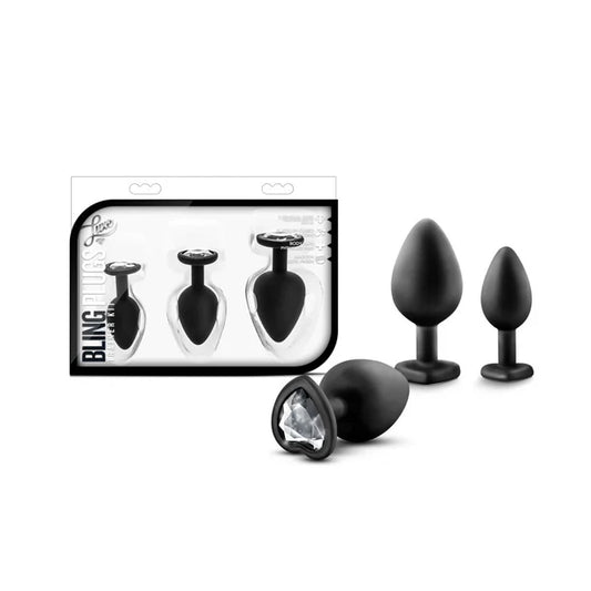 Luxe Bling Plugs Training Kit – 3 Sizes Silicone Set