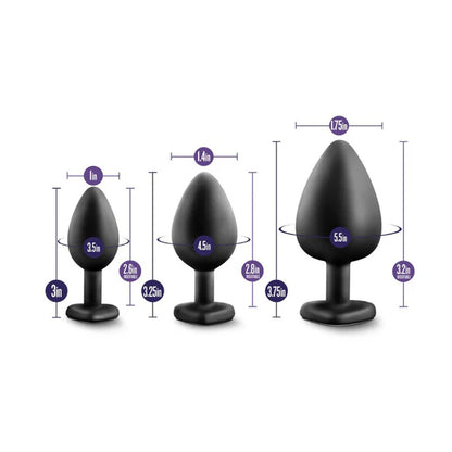 Luxe Bling Plugs Training Kit – 3 Sizes Silicone Set