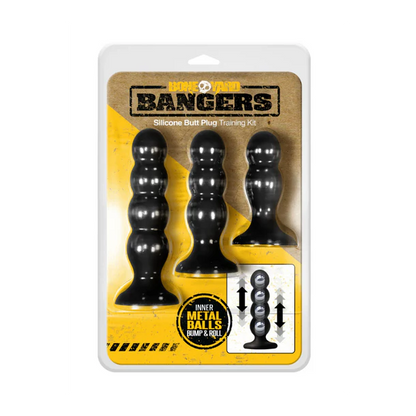 BoneYard Bangers Silicone Butt Plug 3-Piece Kit