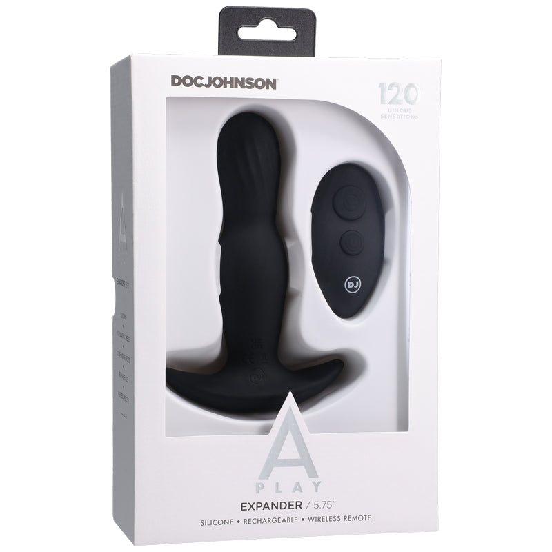 Doc Johnson A-Play Expander – Silicone anal plug with vibration, expansion, and wireless remote