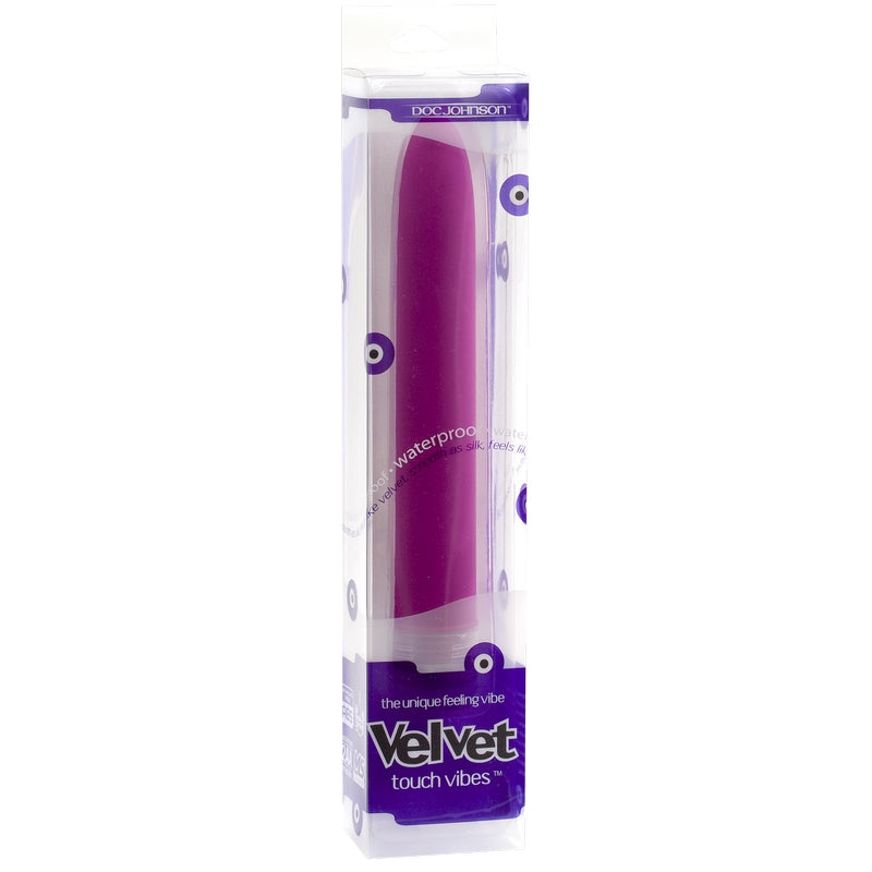 Velvet Touch Vibe in purple finish, standing upright on white background