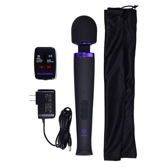 Doc Johnson Merci Rechargeable Power Wand – Cordless Vibrator