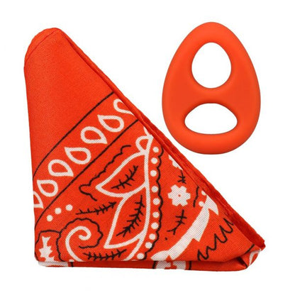 Doc Johnson The Code Silicone C-Ring with Bandana
