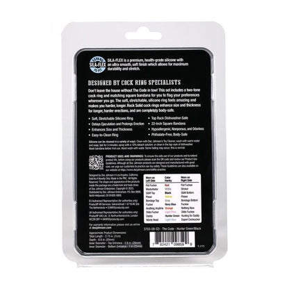 Doc Johnson The Code Silicone C-Ring with Bandana