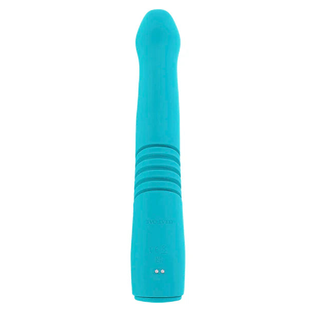 Evolved Bunny Hop thrusting rabbit vibrator dual motor waterproof rechargeable silicone vibrator