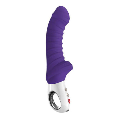 Fun Factory Tiger G5 Vibrator – powerful curved silicone vibrator with ridged shaft and ergonomic loop handle