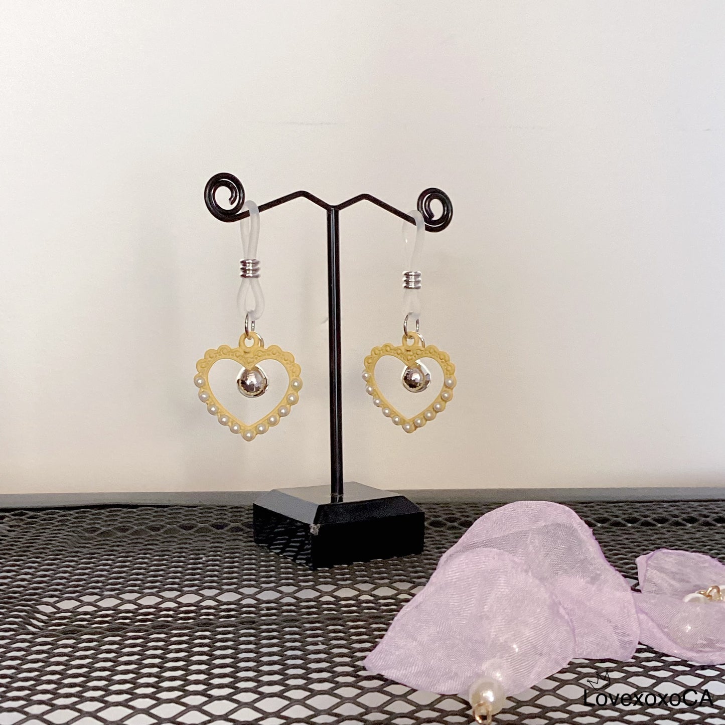 Heart with Bell  Nipple Rings