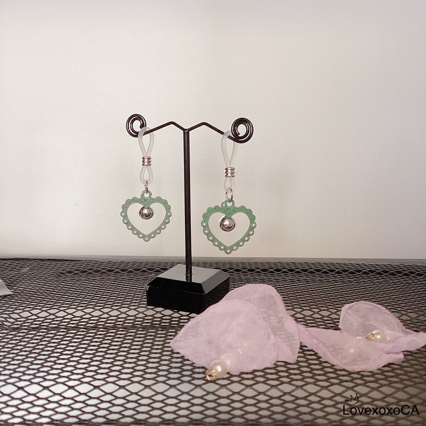 Heart with Bell  Nipple Rings