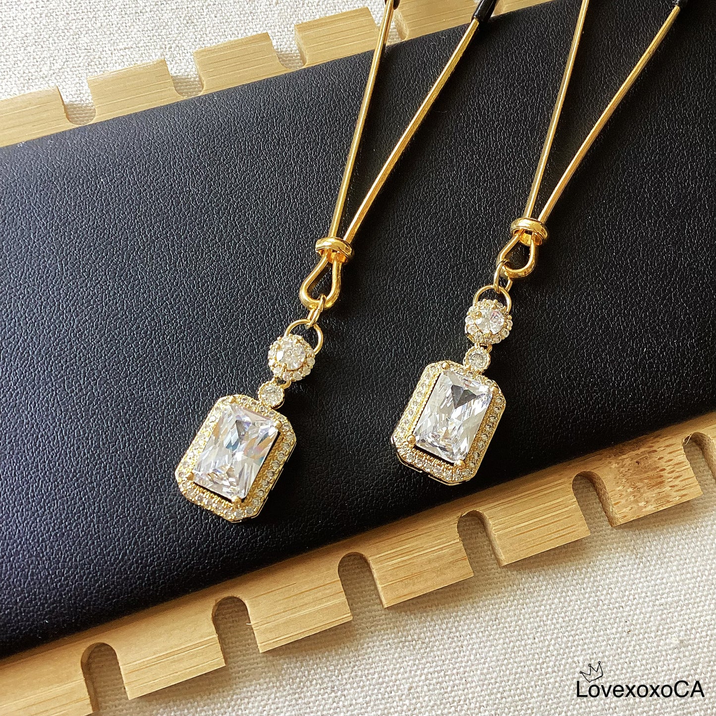 Square Gem Jewelry Set