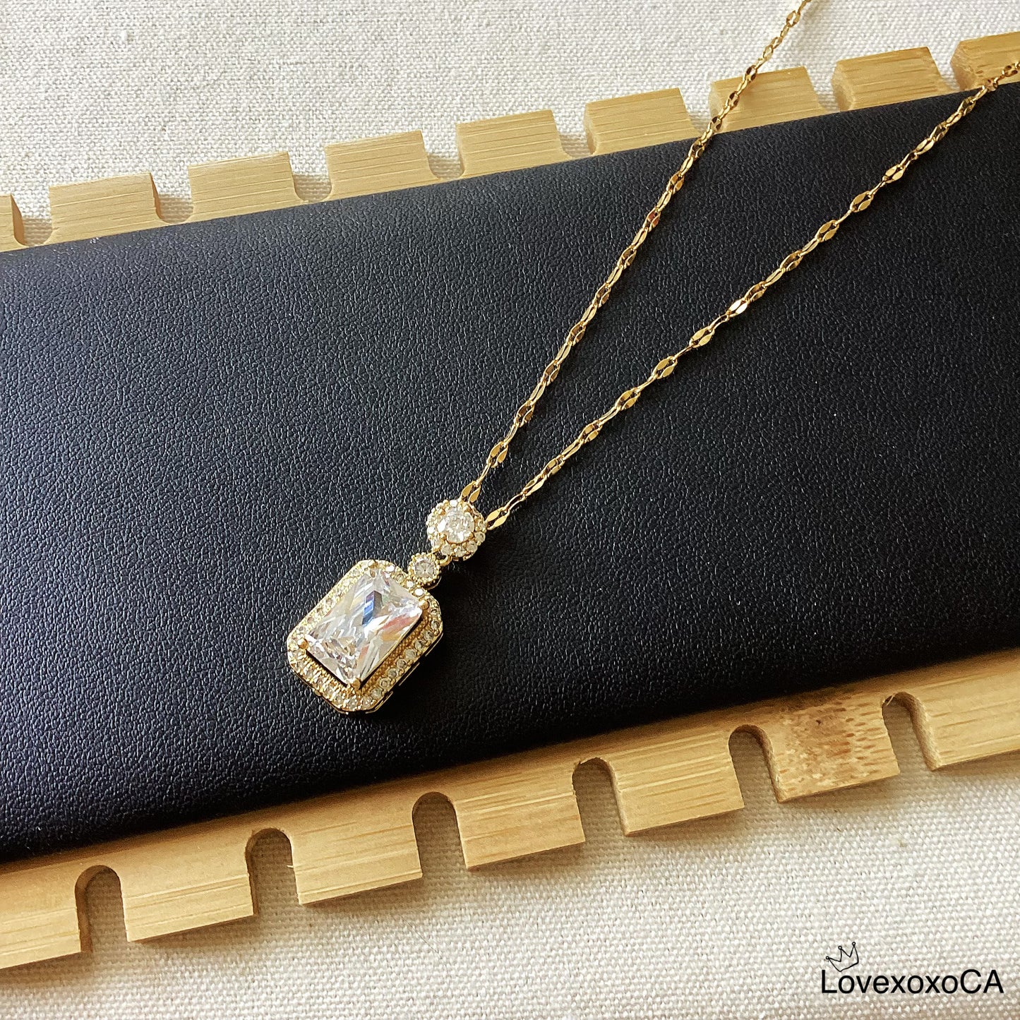 Square Gem Jewelry Set