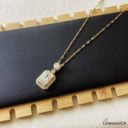 Square Gem Jewelry Set