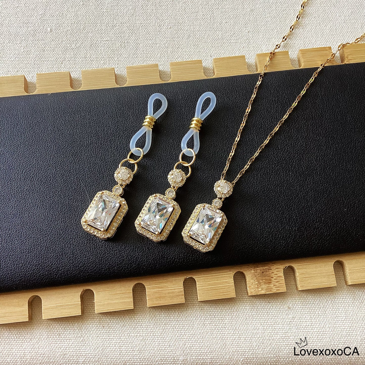 Square Gem Jewelry Set