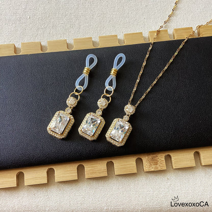 Square Gem Jewelry Set