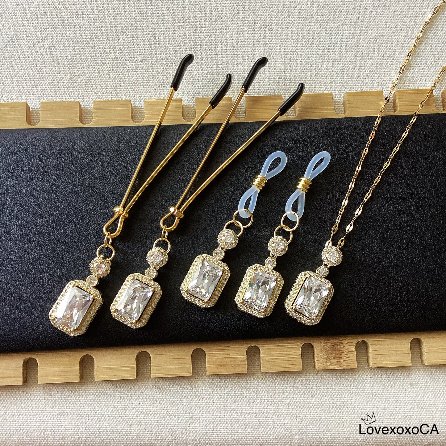 Square Gem Jewelry Set