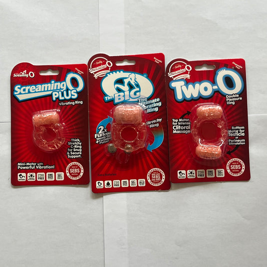 3 pcs Screaming O Vibrating Ring