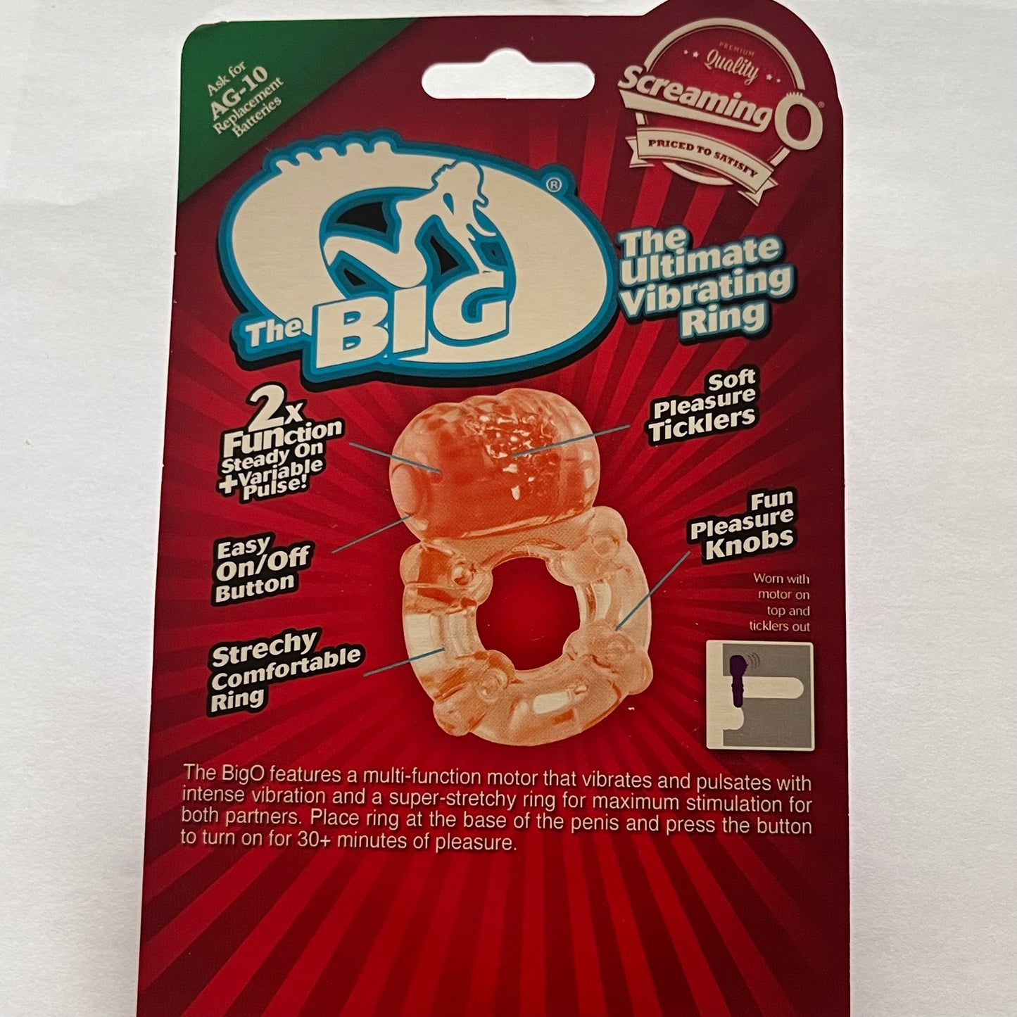 3 pcs Screaming O Vibrating Ring