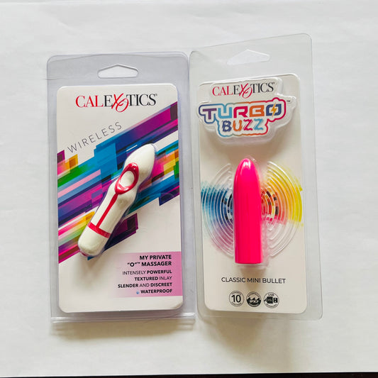 Bundle:CalExotics My Private O  & Turbo Buzz Classic Mini Bullet Pink