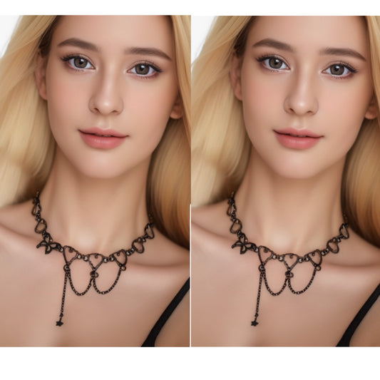 Black Heart Necklace