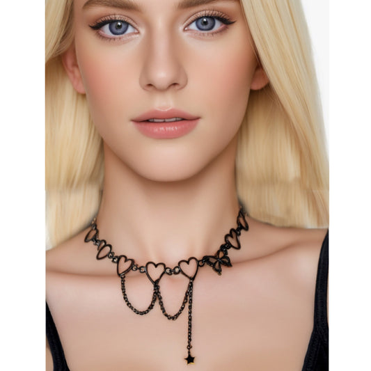 Black Heart Necklace