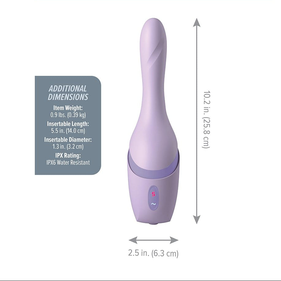 JimmyJane Hello Bang thrusting vibrator with warming mode and suction base