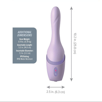 JimmyJane Hello Bang thrusting vibrator with warming mode and suction base