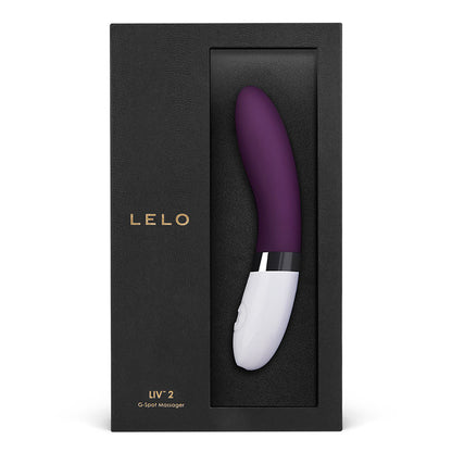 LELO LIV 2 curved vibrator in purple – luxury silicone G-spot and clitoral vibrator