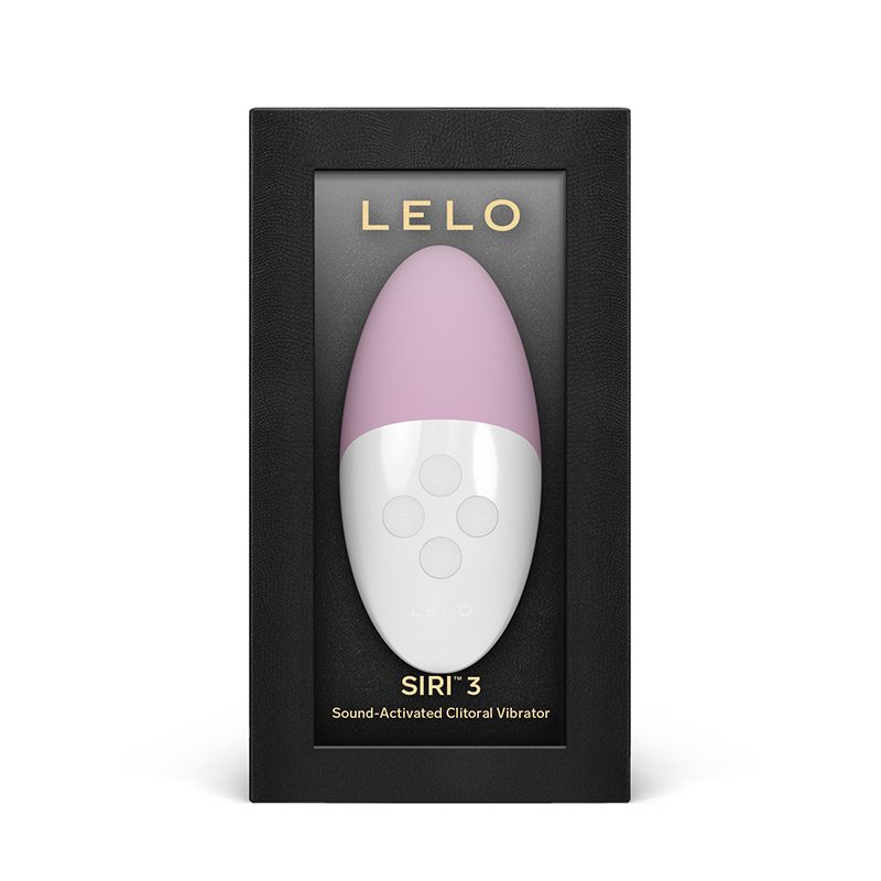 LELO Siri 3 clitoral vibrator in packaging on a white background