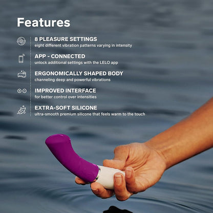 LELO GIGI 3 curved G-spot vibrator with soft silicone and app controls