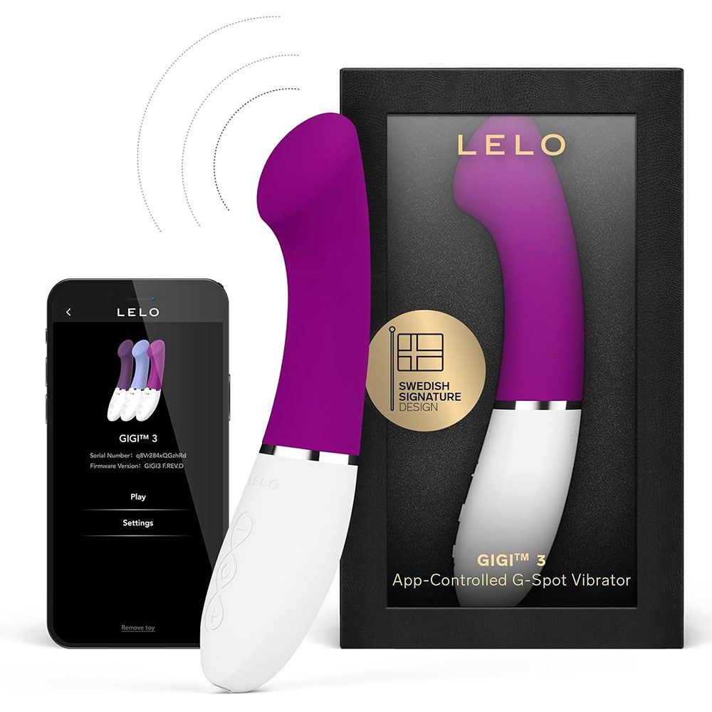 LELO GIGI 3 curved G-spot vibrator with soft silicone and app controls