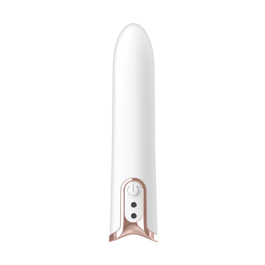 NassToys Gold Glam Bullet compact rechargeable silicone vibrator