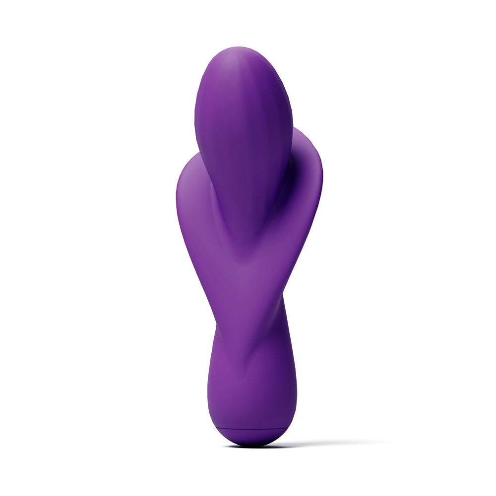 Compact rechargeable silicone vibrator with sleek design