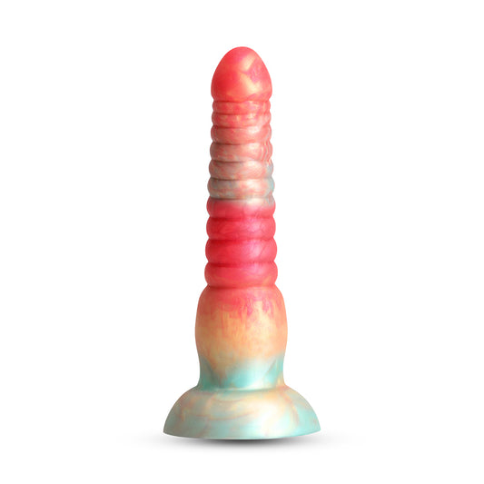 Colours Stacked Dildo 6" - Red/Gold