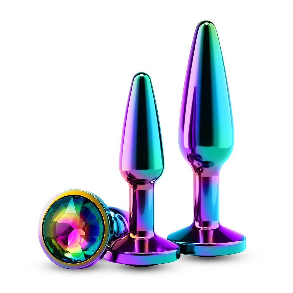 NS Novelties Rear Assets Tapered Training Kit – Rainbow Butt Plugs