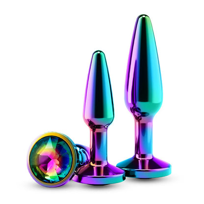 NS Novelties Rear Assets Tapered Training Kit – Rainbow Butt Plugs
