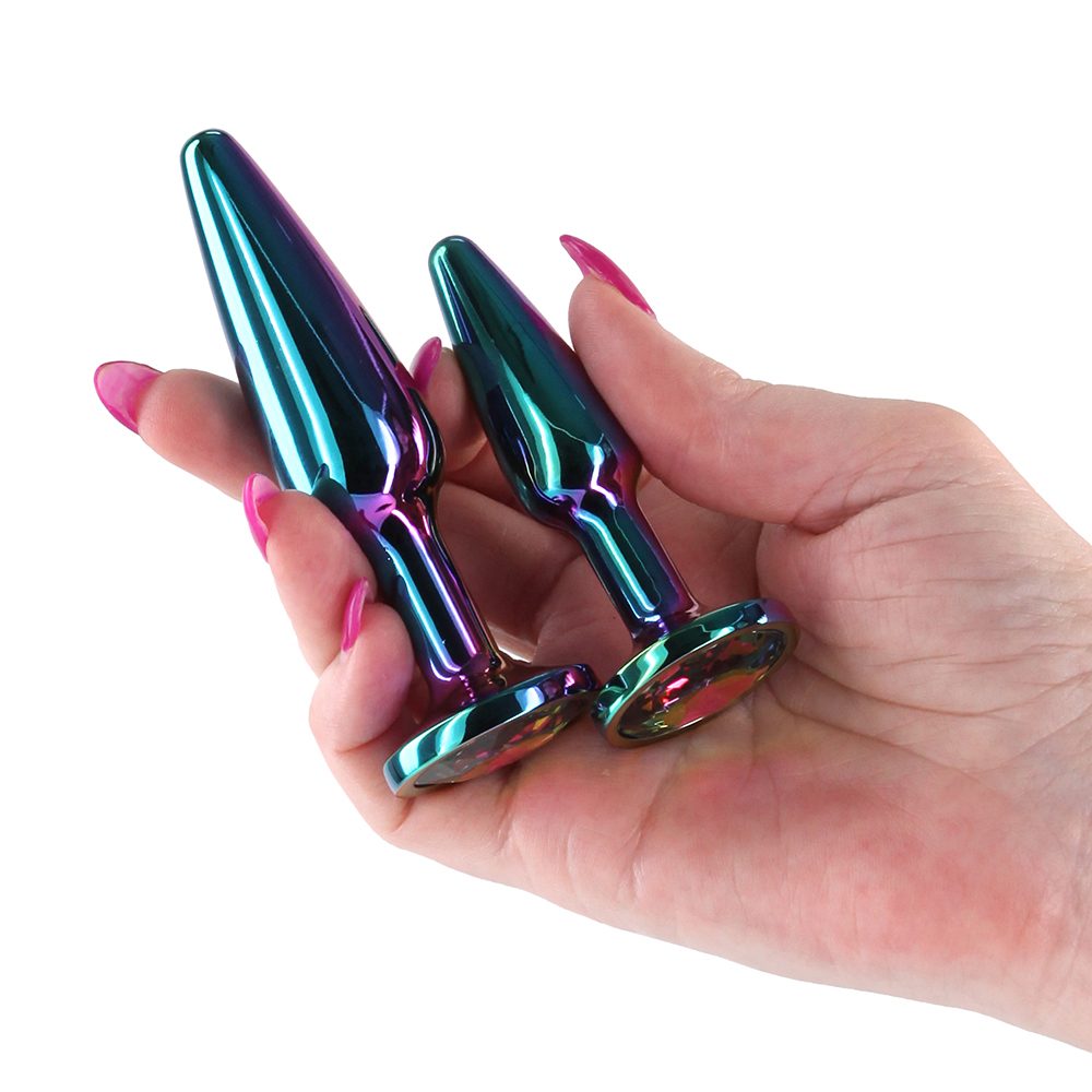 NS Novelties Rear Assets Tapered Training Kit – Rainbow Butt Plugs